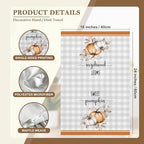 Fall Pumpkin Floral Plaid Kitchen Towels Decorative 16x24 Set of 2, Hello Fall Dish Towels Cloths Dishcloths Tea Towel Gifts for Women, Farmhouse Flowers Bathroom Kitchen Hand Towel Decor - Image 7