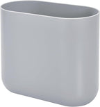 iDesign Cade Oval Slim Trash, Compact Waste Basket Garbage Can by iDesign