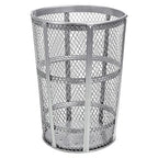 Global Industrial 48 Gallon Outdoor Metal Trash Container, Galvanized - Image 7