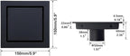 RANDOM Black Shower Drain Square - Image 2
