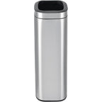 Global Industrial 8 Gallon Stainless Steel Slim Open Top Receptacle - Image 3