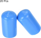 uxcell 20pcs Rubber End Caps 12mm ID Vinyl Round Tube Bolt Cap Cover Screw - Image 2