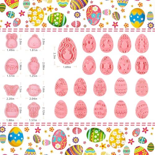27 PCS Easter Cookie Cutters (3 IN 1) - Image 2