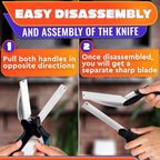 2 in 1 Kitchen Scissors for Food with Cutting Board, Safety Lock - Image 5