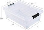 20 Quart Under Bed Plastic Storage Bins - Image 2