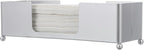 MyGift Paper Towel Holder, Modern Silver Tone Metal Tabletop Paper Dispenser - Image 7