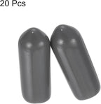 uxcell 20pcs Rubber End Caps 5mm ID Vinyl PVC Round Tube Bolt Cap Cover Screw - Image 2