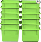 Wood Designs Cubby Storage Bin, Heavy Duty Plastic Containers by Unknown