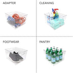 Isaac Jacobs 3-Pack XL Clear Storage Bins - Image 4