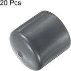 uxcell 20pcs Rubber End Caps 49mm ID Vinyl Round Tube Bolt Cap Cover Thread - Image 2