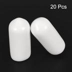 uxcell 20pcs Rubber End Caps 6.5mm ID Vinyl Round End Cap Cover Screw Thread - Image 2