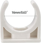 100 Pcs U-Shaped PVC Water 16mm Pipe Clamps Clips, U-Shaped Buckles Fit - Image 3