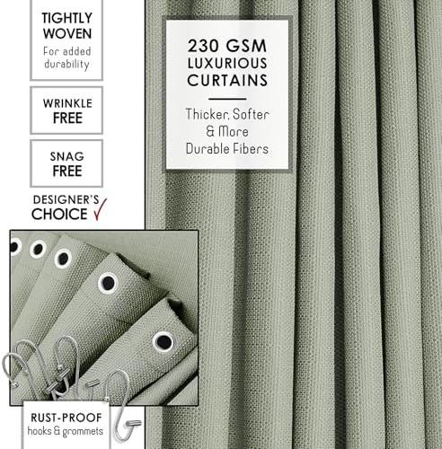 Clara Clark Sage Green Bathroom Set - Bathroom Accessories Set, 19PC Bathroom Accessory Set, Bathroom Sets with Shower Curtain Set, Soap Dispenser & Toothbrush Holder