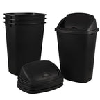 13 Gallon / 50 L Swing Lid Tall Kitchen Trash Can, Restaurants, Office Garbage - Image 7