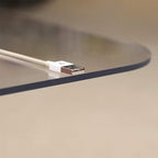 Crystal Clear 1/5" Thick 54" x 32" Heavy Duty Hard Chair Mat, Can be Used on - Image 5