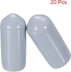 uxcell 20pcs Rubber End Caps 6mm ID Vinyl PVC Round Tube Bolt Cap Cover Screw - Image 2