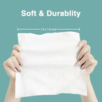 Saraflora 100% Cotton Facial Tissue Soft Dry Wipe 6 Pack, Use - Image 3