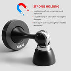 YAGU Door Stopper 6 Pack Magnetic Door Stops, Zinc Alloy Matte Black Door Catch - Image 3