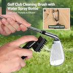 Golf Club Cleaning Kit,Golf Accessories,Golf Cleaning Kit with Golf Club Cleaner Water Brush,Towel,Divot Repair Tool,Groove Sharpener,Golf Ball Alignment Complete Golf Kit - Image 2
