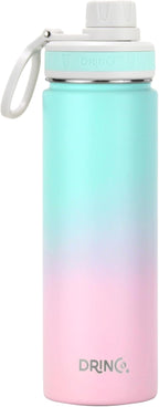 DRINCO Stainless Steel Water Bottle Spout Lid Vacuum Insulated Double Wall - Image 2