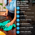Microfiber Wholesale 12x12 Inch Pro Multi-Surface Microfiber Cleaning Cloths | - Image 8