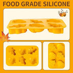 Fall Soap Molds Silicone Acorn Leaf Mold, 3 Pack Fall Autumn Baking Molds for Muffin Mini Cakes Jello Jumbo Chocolate, 3D Thanksgiving Molds for Making Soap Wax Candle - Image 2
