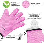 KITCHEN PERFECTION XL Silicone Smoker Oven Gloves-Extreme Heat Resistant BBQ - Image 4