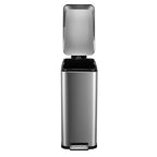 13.2 Gallon / 50L Kitchen Trash Can, Slim Stainless Steel Garbage Can - Image 3