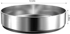VAEHOLD Pantry Cabinet Lazy Susan Stainless Steel Black Spice Rack Turntable - Image 2