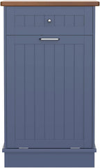 Betterhood Tilt Out Trash Cabinet 10 Gallon Wooden Free Standing Laundry Sorter - Image 7