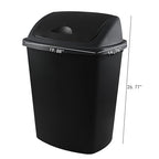 18 Gallon Large Plastic Kitchen Trash Can - Image 2