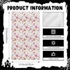 2 Pcs Halloween Kitchen Towels, Retro Line‑Art Ghost Dish Hand towel1735