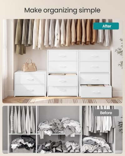 SONGMICS Closet Organizers and Storage, Stackable Storage Drawers