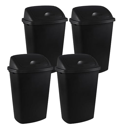 13 Gallon / 50 L Swing Lid Tall Kitchen Trash Can, Restaurants, Office Garbage by Unknown