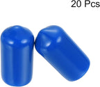 uxcell 20pcs Rubber End Caps 9mm ID Vinyl PVC Round Tube Bolt Cap Cover Screw - Image 2