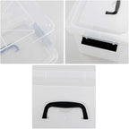 10 L Clear Plastic Latching Box, Plastic Storage Bin - Image 3