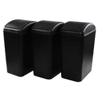 4.5 Gallon Swing Top Trash Bin, Plastic Garbage Can by Sosody