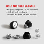 YAGU Door Stopper 6 Pack Magnetic Door Stops, Zinc Alloy Matte Black Door Catch - Image 8
