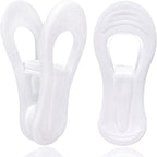 White Hanger Clips 50 Pack, Clothes Pins Finger Clip by TOFIIGREM