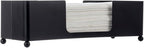MyGift Modern Matte Black Metal Tabletop Commercial Folded Paper Towel Holder - Image 7