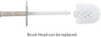 La Jolla Decorative Rattan Toilet Brush Set White Wash Handwoven Toilet Brush - Image 6
