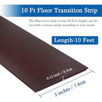 Floor Transition Strip Self Adhesive Floor Cover Strips Laminate 3" Wide Vinyl - Image 2