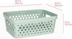 Glad Plastic Storage Basket Set, Value Pack of 6 | Open Storage Bins - Image 5