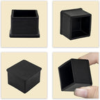 Flyshop Non-Slip Thick Rubber Leg Tips Floor Protectors Square Chair Leg Caps - Image 5