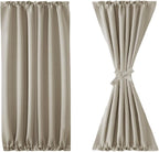 DWCN French Door Curtains – Rod Pocket Thermal Blackout Curtain - Image 7