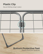 SONGMICS Clothes Drying Rack, Metal Laundry Drying Rack, Space-Saving, - Image 7