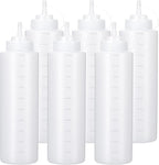 Condiment Squeeze Bottles Ketchup Dispenser, 6 Pack 32oz Squeeze Bottles by Katfort
