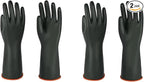 Heavy-Duty Latex Chemical Resistant Gloves by GOLVESHELPYOUIMPROVELIFE