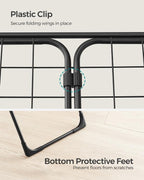 SONGMICS Clothes Drying Rack, Metal Laundry Drying Rack, Space-Saving, - Image 7