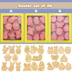 26pcs Easter Cookie Cutters Stamps Biscuit Baking Tools Embossing Cookie Molds …